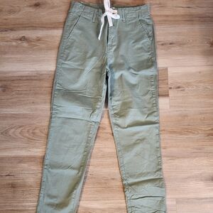 Kensie Women's Sage Green Trousers with Drawstring | Size 26